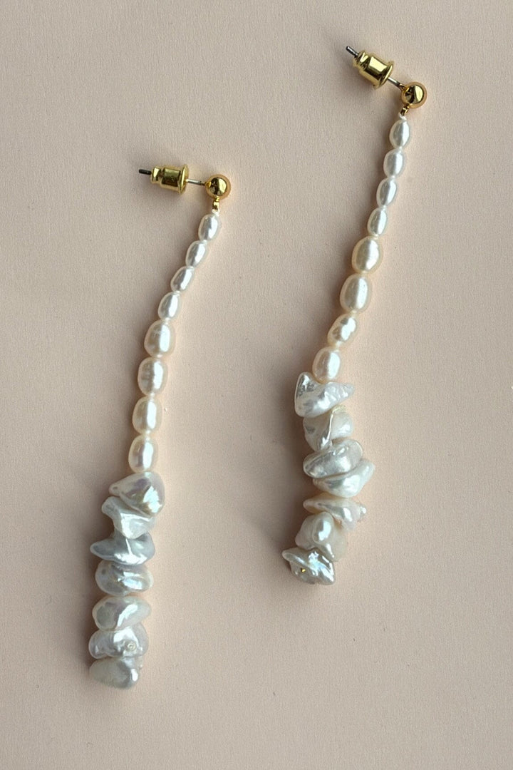 Mellow Moon - Ocean Earring - White Øreringe 