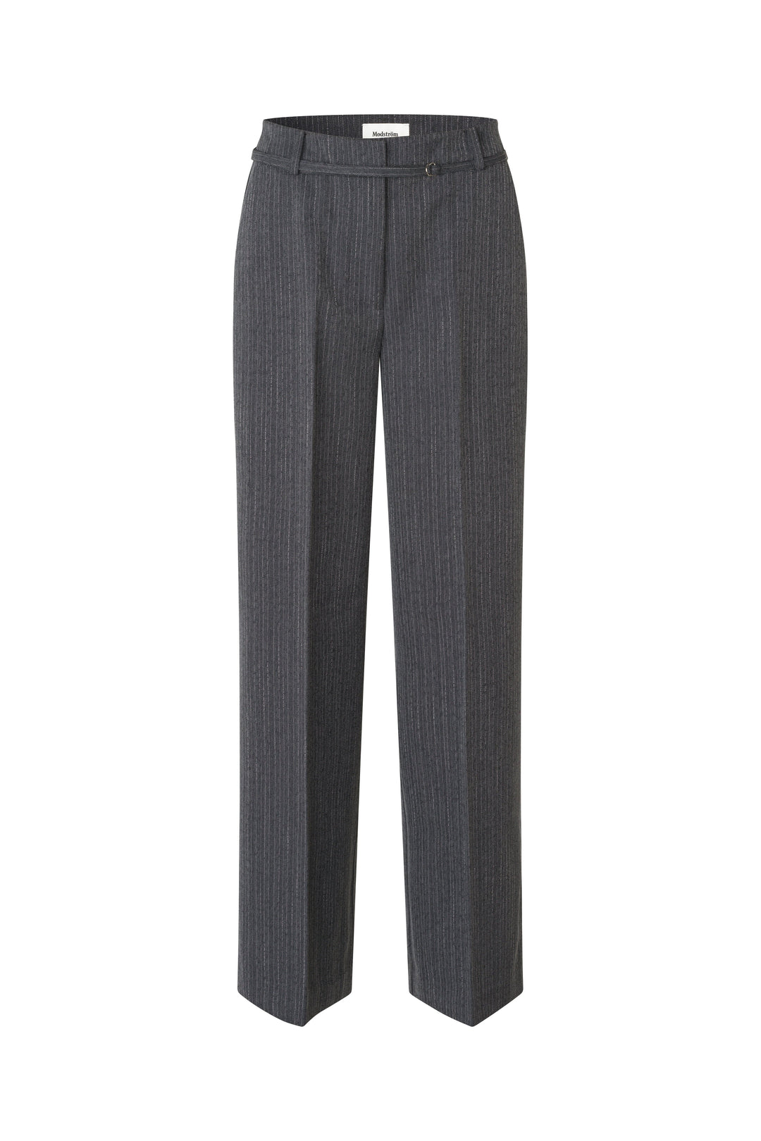ModströM - Birnamd Pants 59232 - 13618 - Grey Melange Pinstripe Bukser 