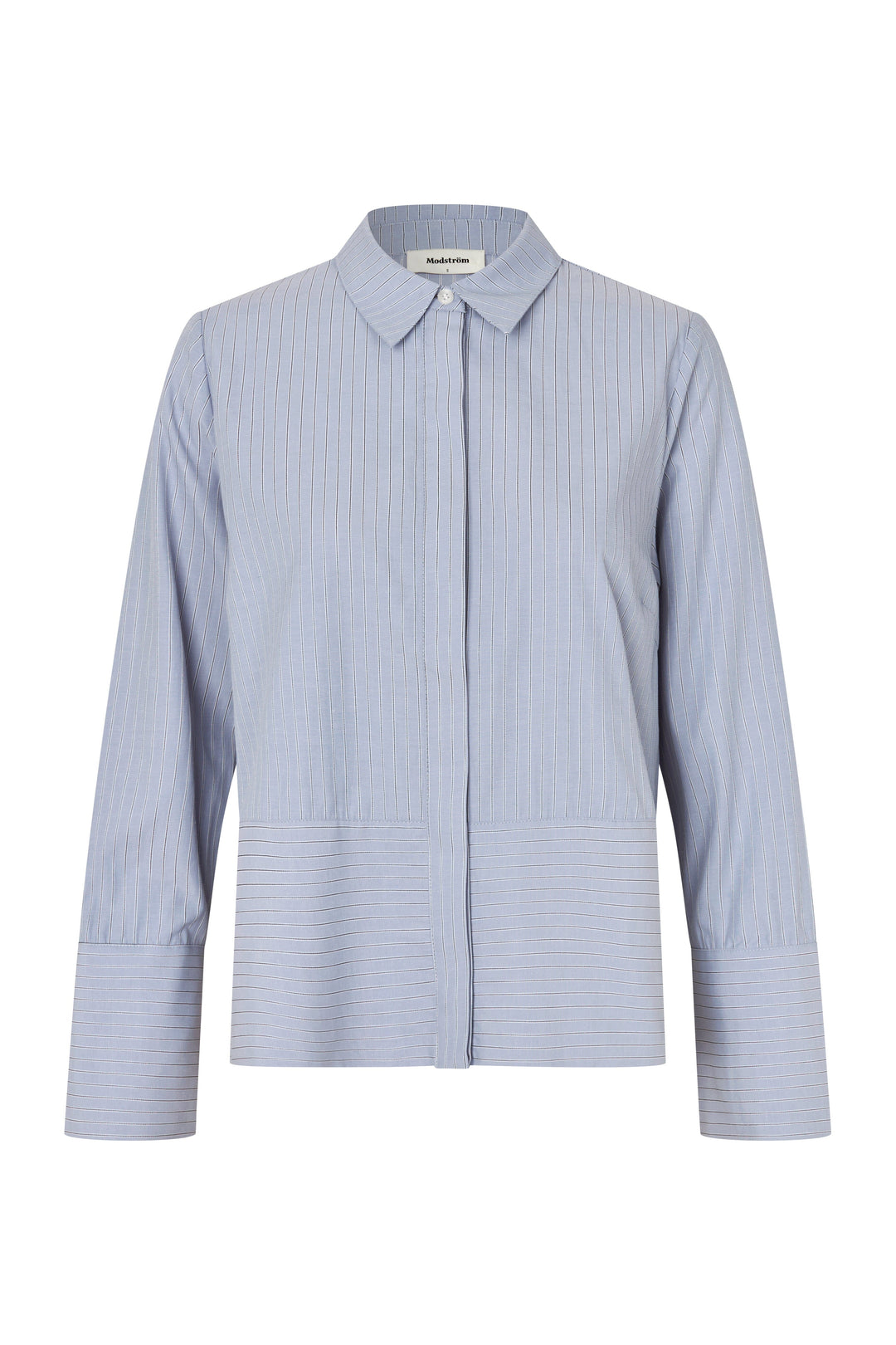 ModströM - Brodiemd Shirt 59255 - 12061 - Zen Blue Pinstripe Skjorter 