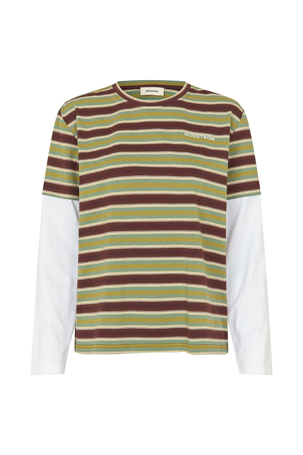 Modström - Denismd Contrast T-Shirt 59465 - 12071 - Windsor Green Stripe