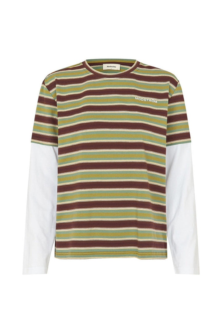 Modström - Denismd Contrast T-Shirt 59465 - 12071 - Windsor Green Stripe