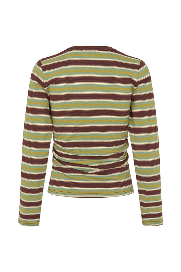 Modström - Denismd Slim Ls T-Shirt 59466 - 12071 - Windsor Green Stripe