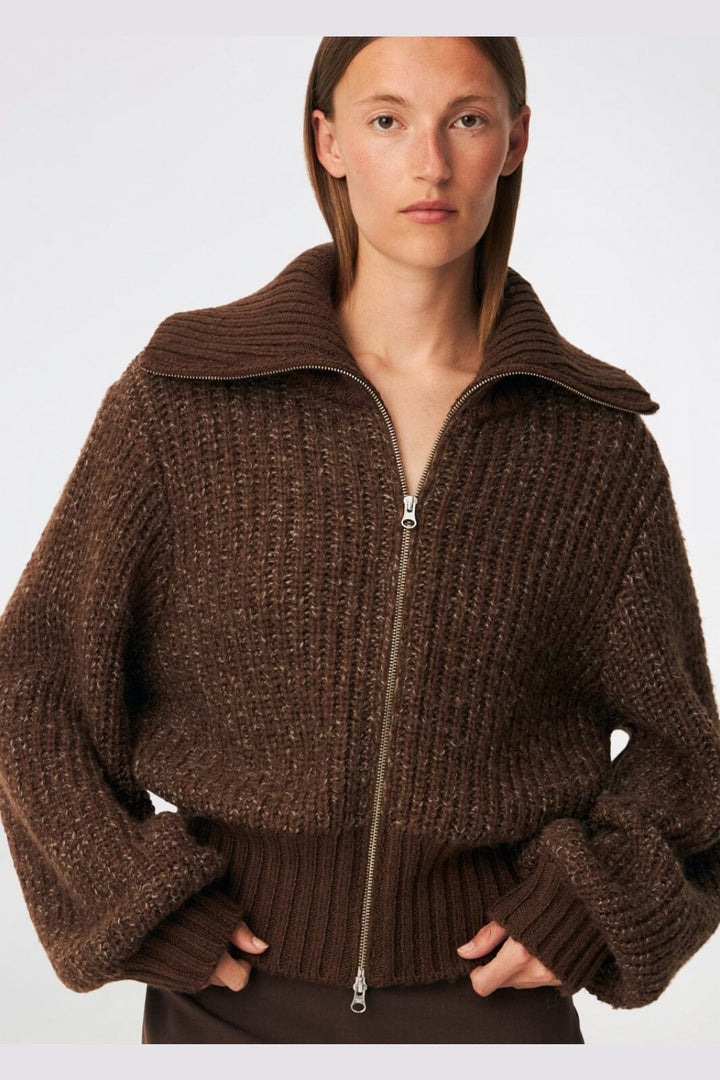 Modström - Dyvekemd Cardigan 59475 - 05508 - Seal Brown