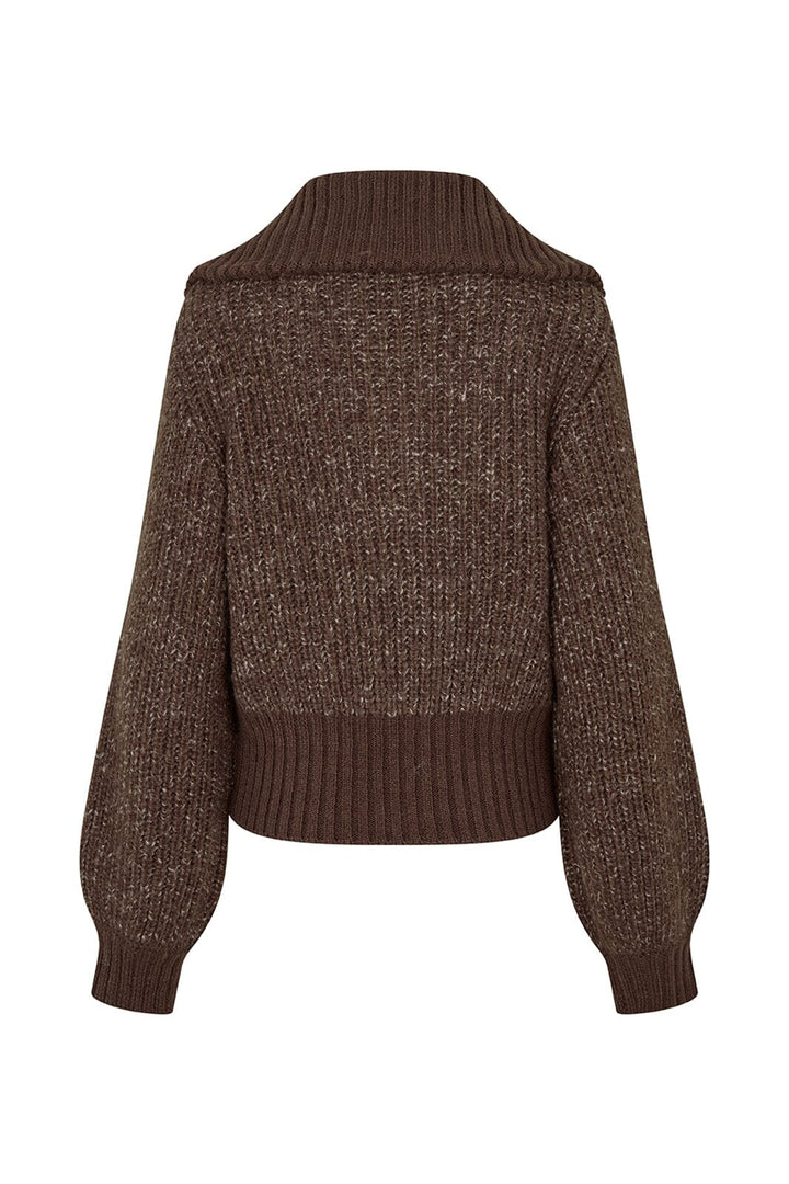Modström - Dyvekemd Cardigan 59475 - 05508 - Seal Brown
