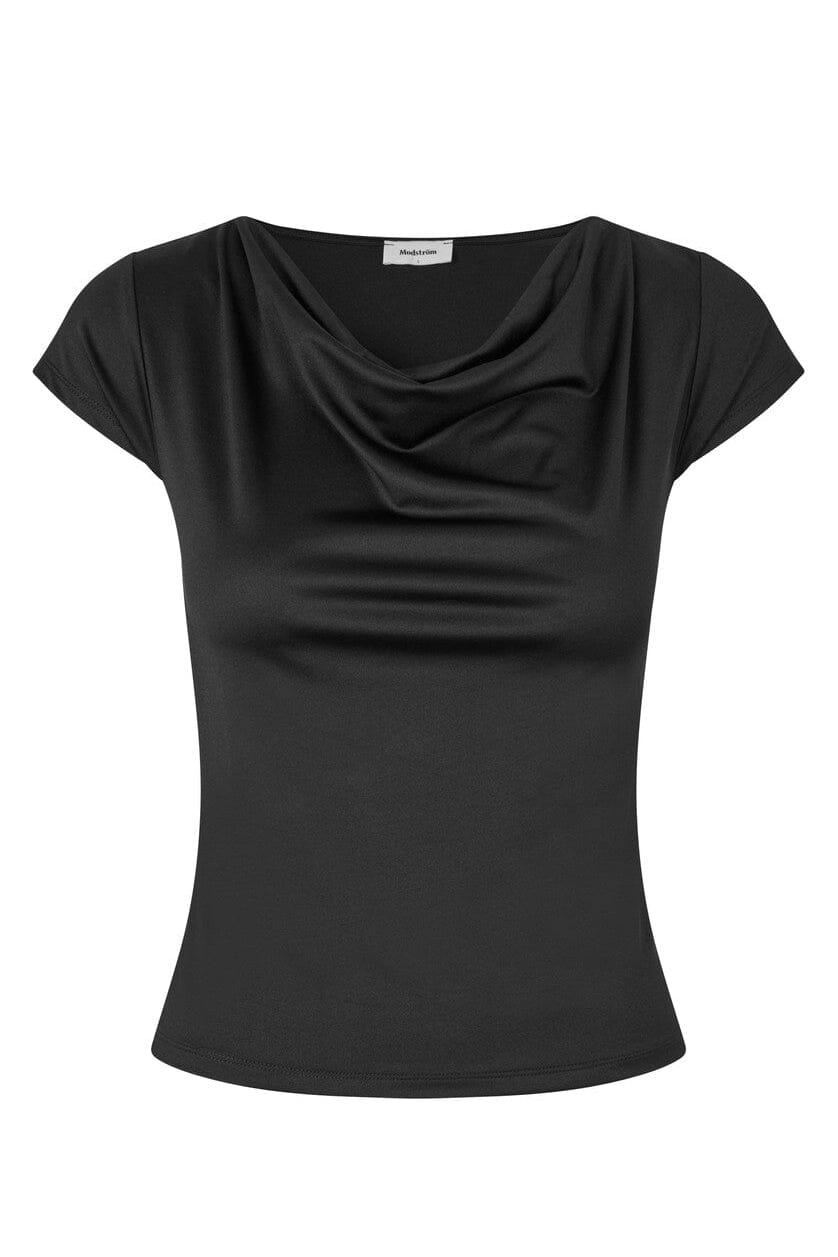 Modström - Himamd Drapy T-Shirt 59050 - 7090 - Black T-shirts 