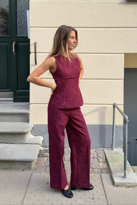 Modström - Hollismd Pants 57433 - 01447 - Windsor Wine Bukser 