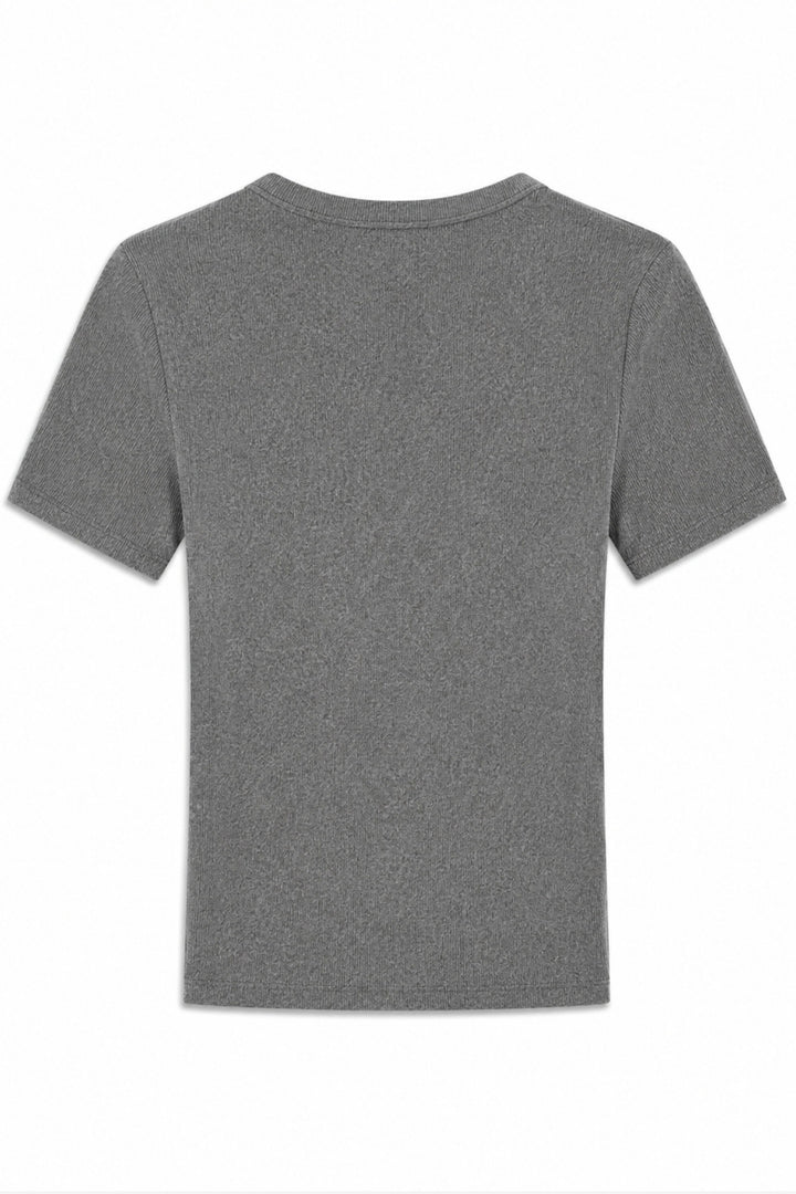 ModströM - Igormd V-Neck T-Shirt 59953 - 7088 - Dark Grey Melange T-shirts 