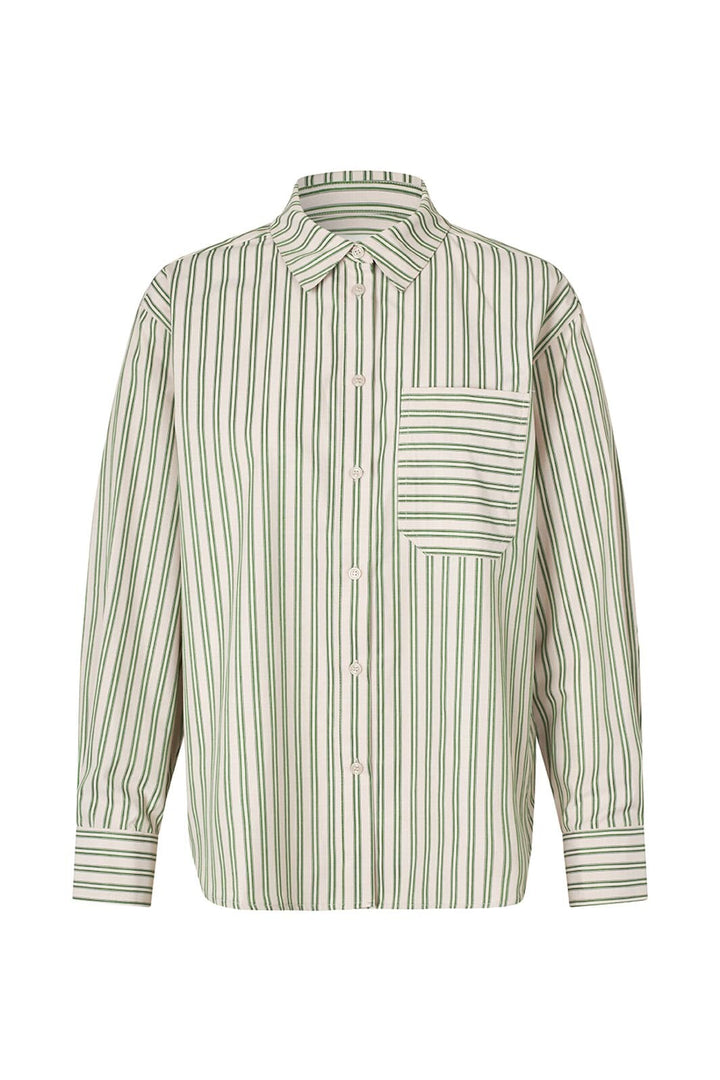 Modström - Millemd Shirt 58598 - 11517 - Medium Green Stripe