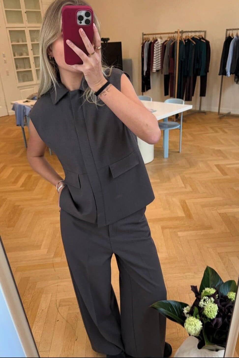 Modström - Primrosemd Vest 58720 - 7061 - Dark Shadow Veste 