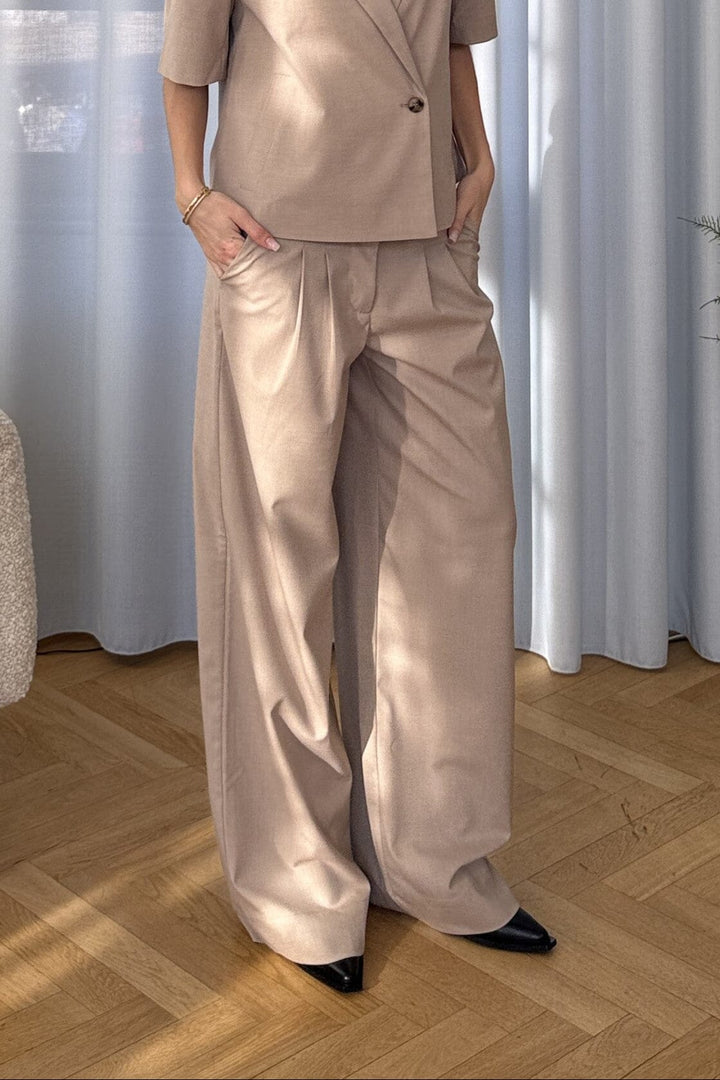 Modström - Tuesdaymd Pants 58914 - 105 - Beige Melange Bukser 