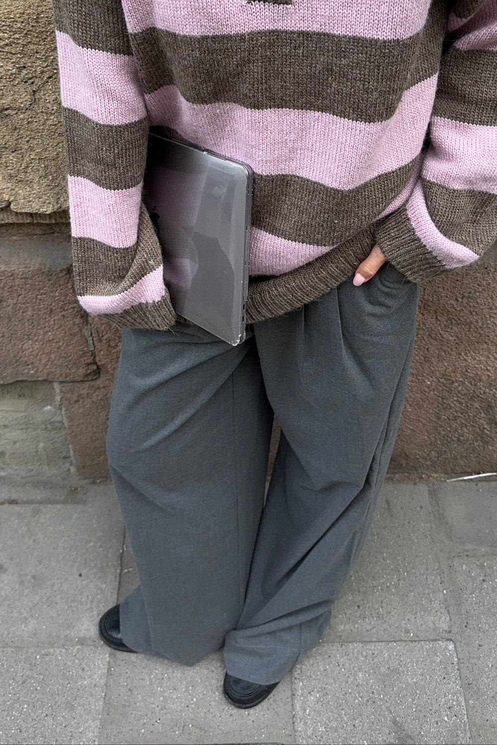 Modström - Tuesdaymd Pants 58914 - 7088 - Dark Grey Melange Bukser 