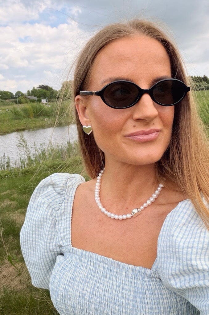 Molly&My Jewellery x Julie Elsebeth - Hjerteslag Øreringe - Forsølvet Øreringe 