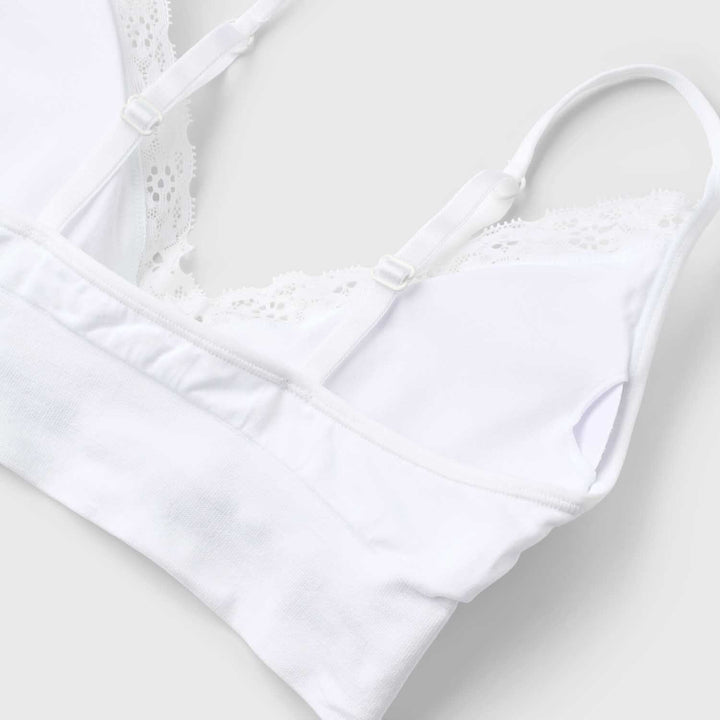 Molly&My Wardrobe - Luise Lace Bra Top 8001 - White BH 