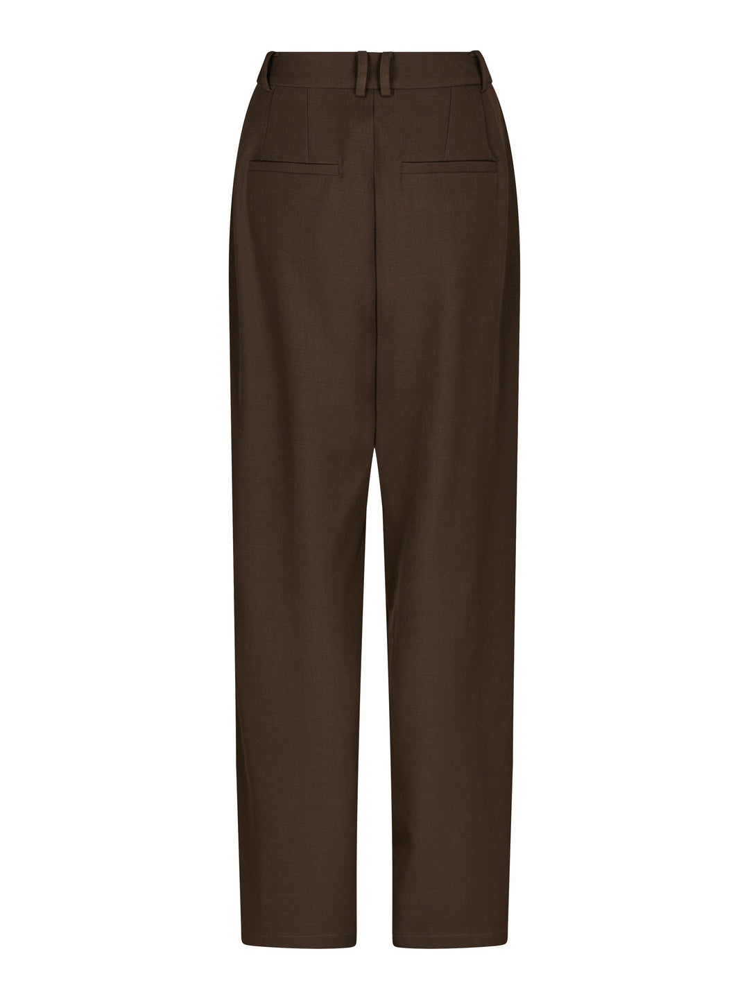 Molly&My x Julie Elgaard - Celina Structure Pants 167306 - 676 - Dark Brown Bukser 