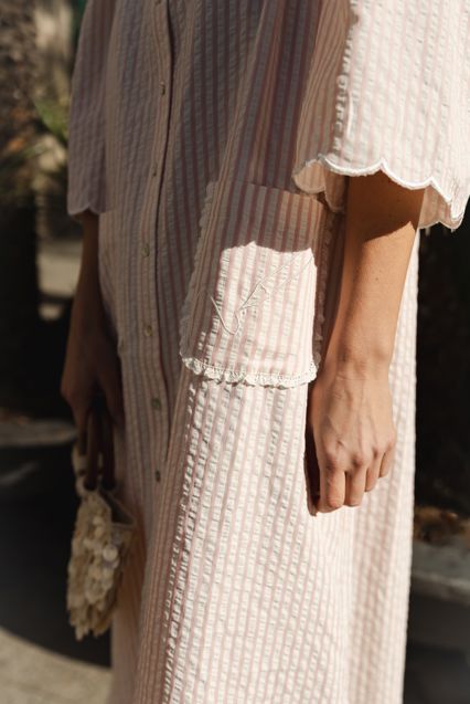 Molly&My x Julie Elsebeth - Inge Dress - Pink Stripe Kjoler 