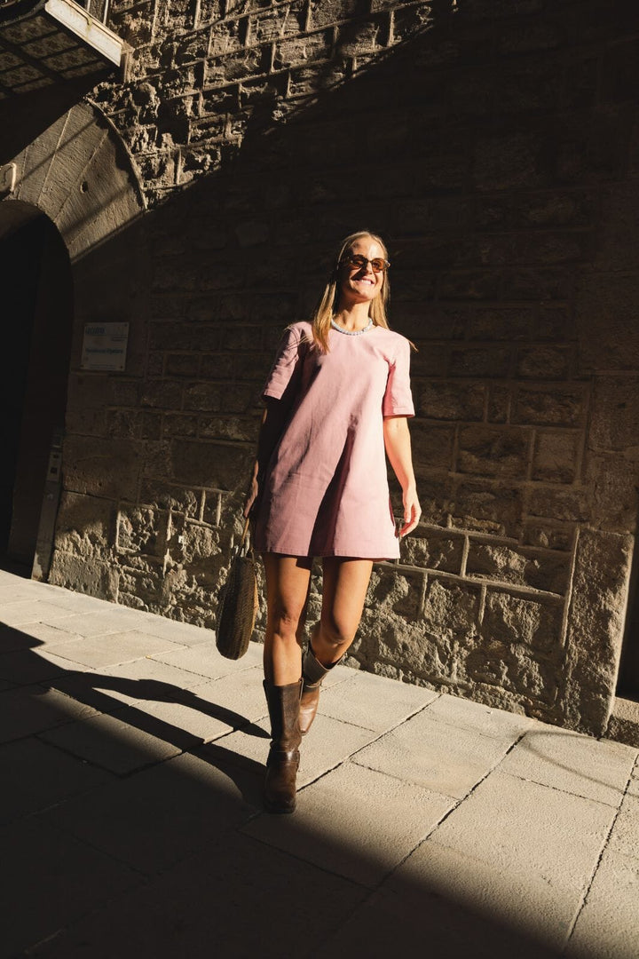 Molly&My x Julie Elsebeth - Lotte Dress - Dark Pink 