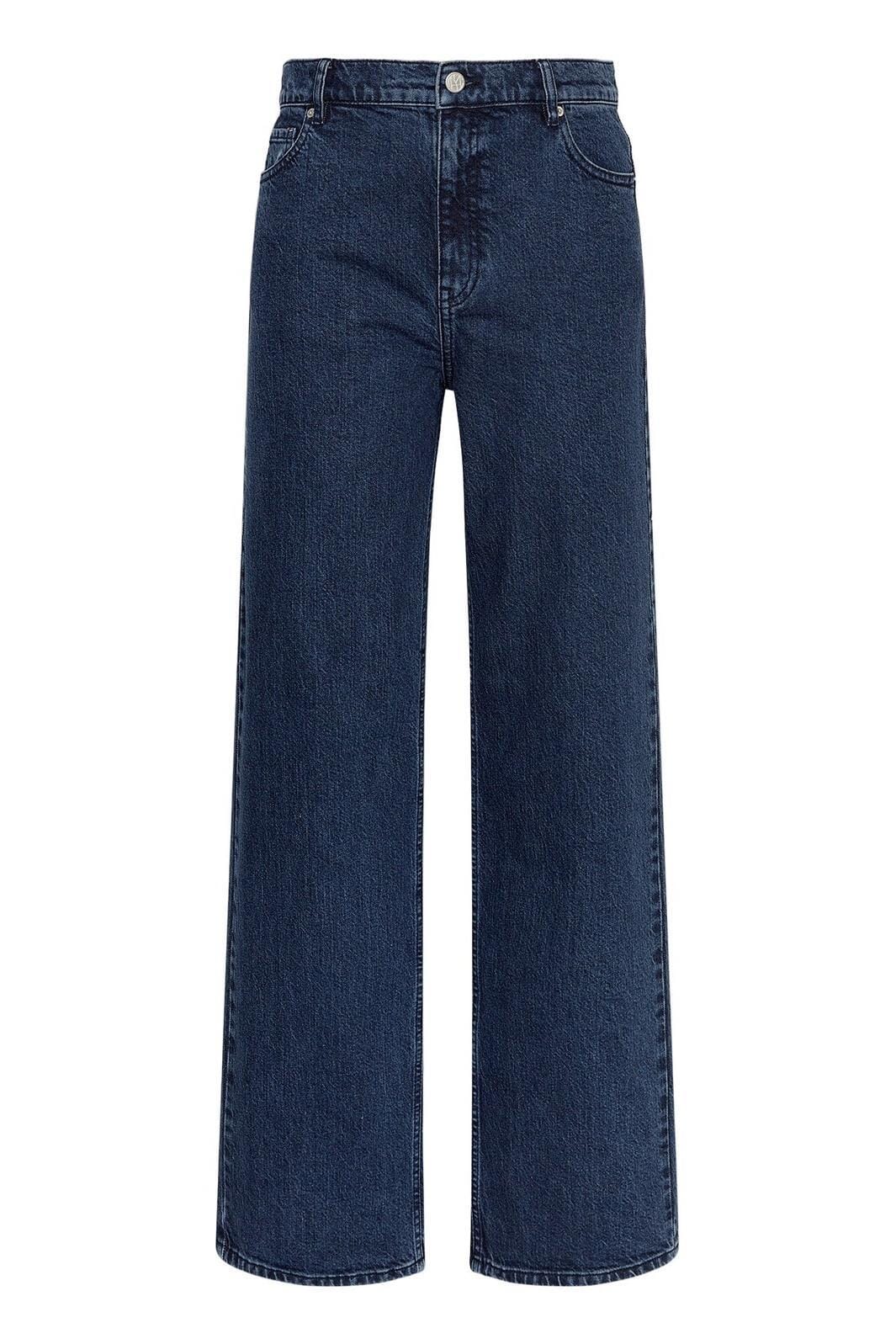 Moss Copenhagen - Mschbine Ada Relaxed Jeans Long 19514 - Dark Blue Wash Jeans 