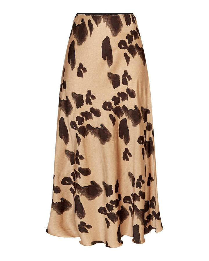 Moss Copenhagen - Mschclarette Irida Skirt 19069 - Iced Coffee Leo Nederdele 