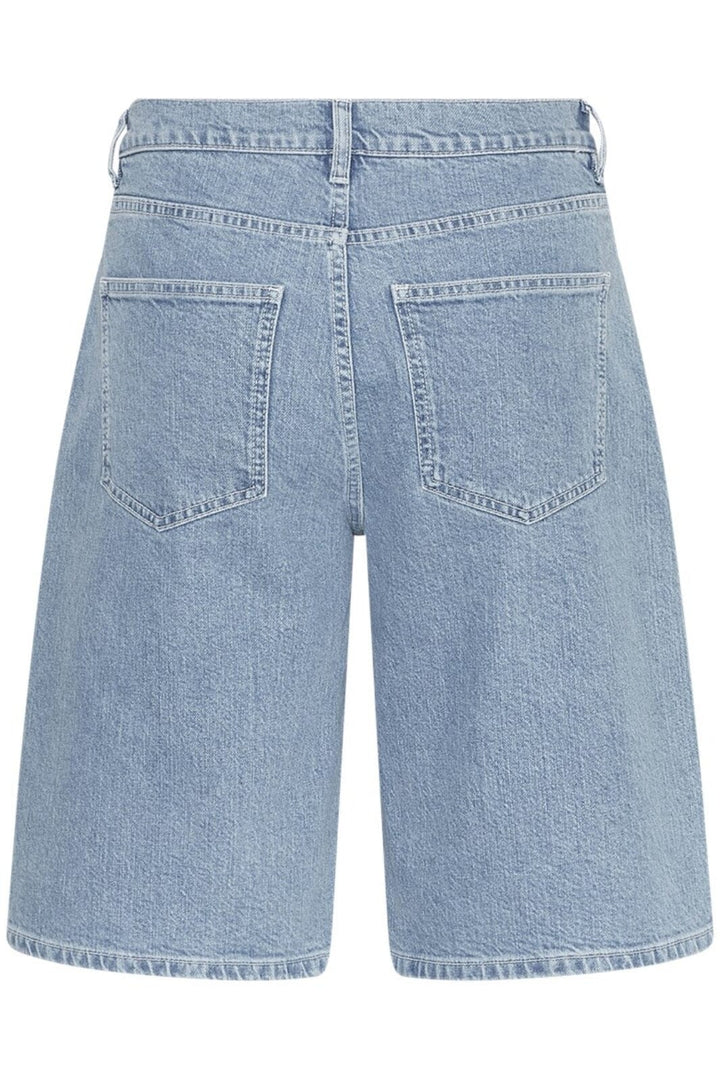 Moss Copenhagen - Mschelida Ada Denim Shorts 19155 - Light Blue Wash Nederdele 