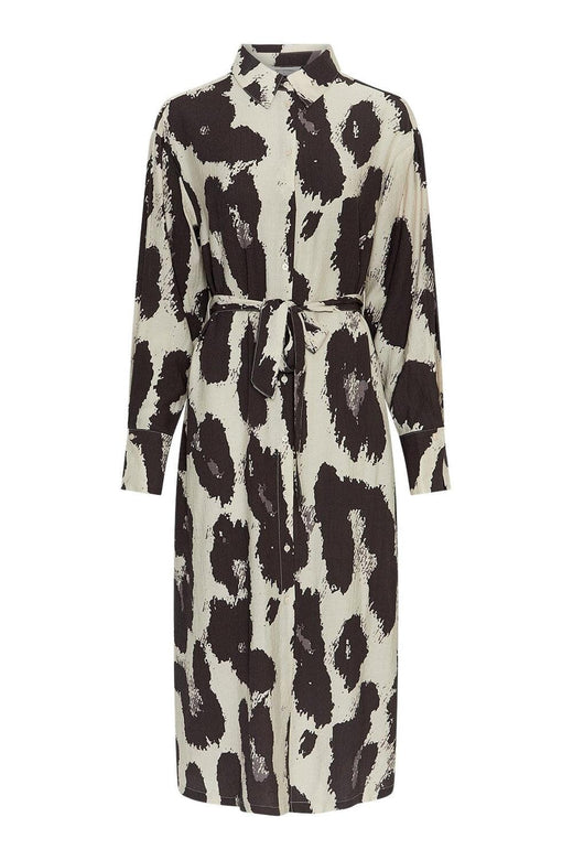 Moss Copenhagen - Mschkaralie Jusia Shirt Dress 19630 - Licorice Leo Skjorter 