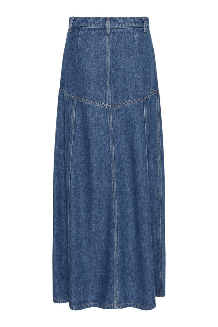 Moss Copenhagen - Mschlaurentine Rue Skirt 19279 - Mid Blue Wash