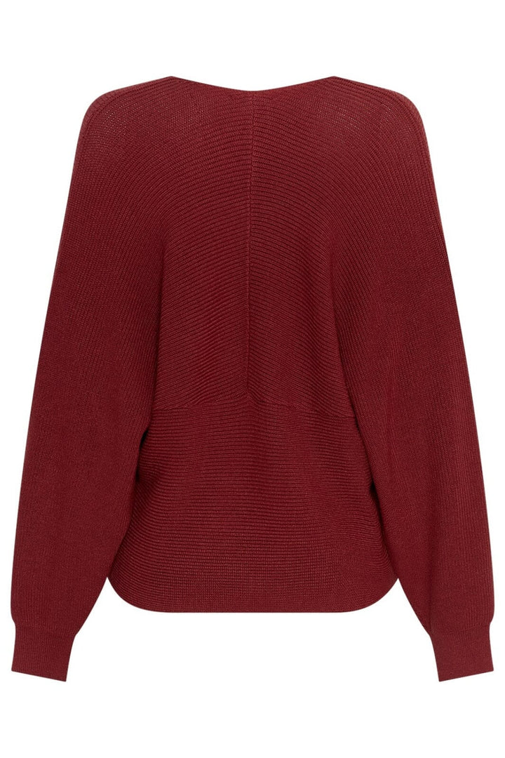 Moss Copenhagen - Mschzinelle Rachelle Wrap Pullover 19534 - Syrah