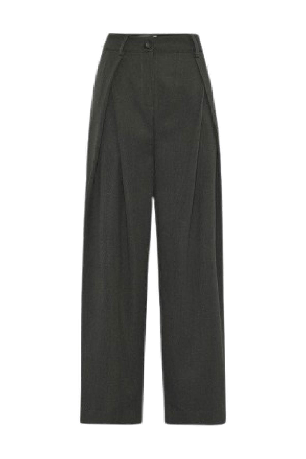 Moves by Minimum - Lauro Pant 4430 243574430 - 980M - Dark Grey Melange Bukser 