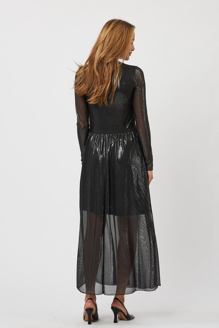 Moves by Minimum - Marisan Maxi Dress - Silver Kjoler 