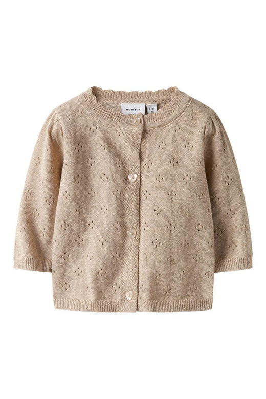 Name It - Nbfrolia Ls Knit Card - 4874515 Cement Cardigans 