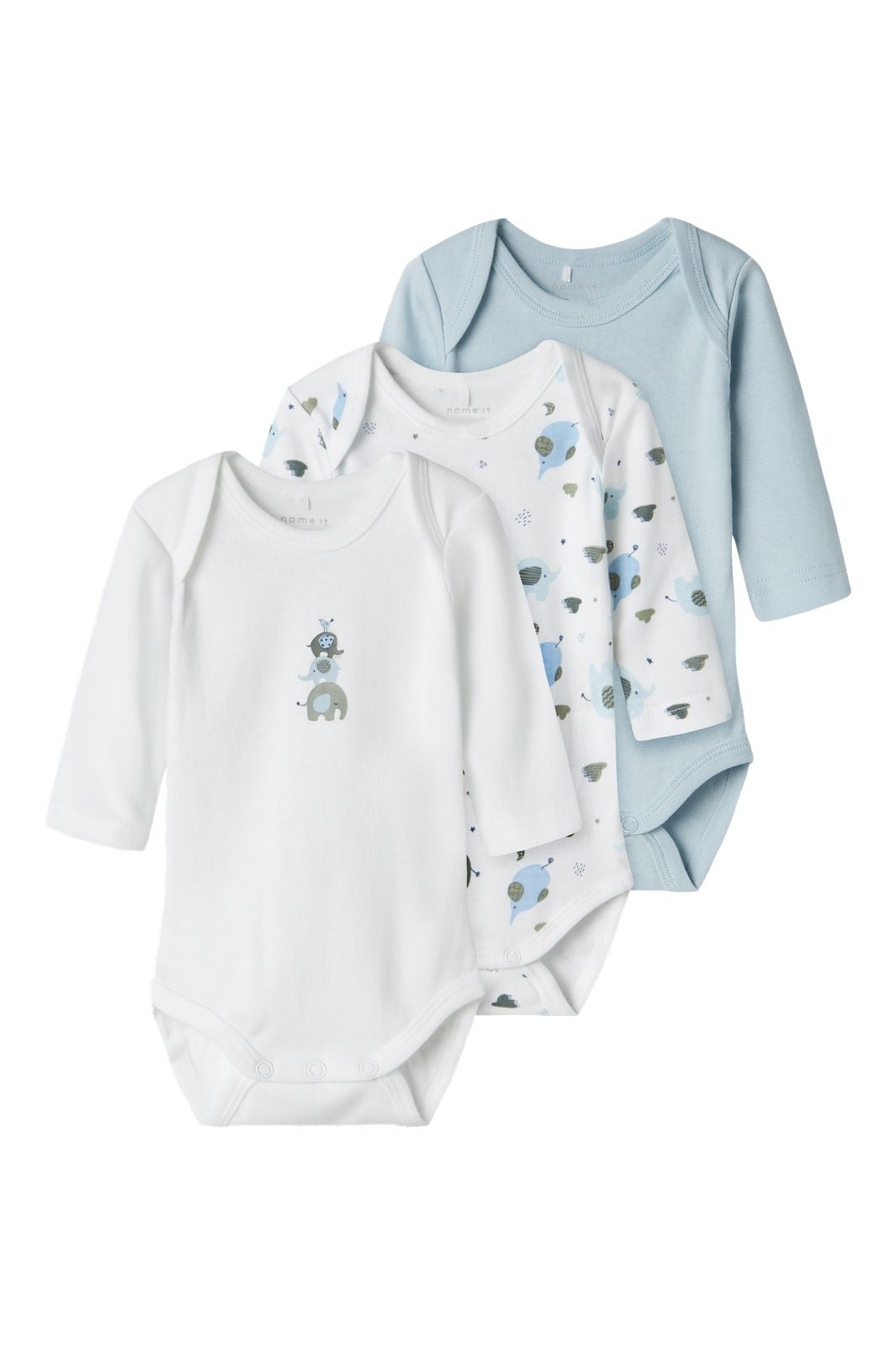 Name It - Nbmbody Ls Baby Elephant - 4585408 Baby Blue
