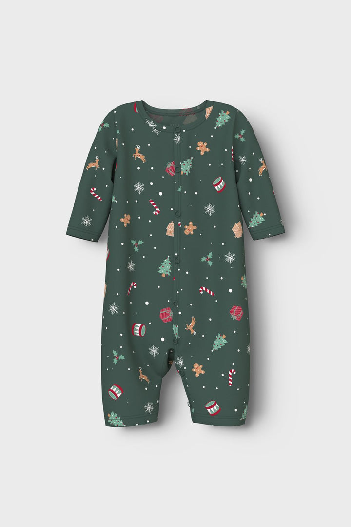 Name It - Nbnvismas Ls Nightsuit - 4918621 Botanical Garden Xmas Aop