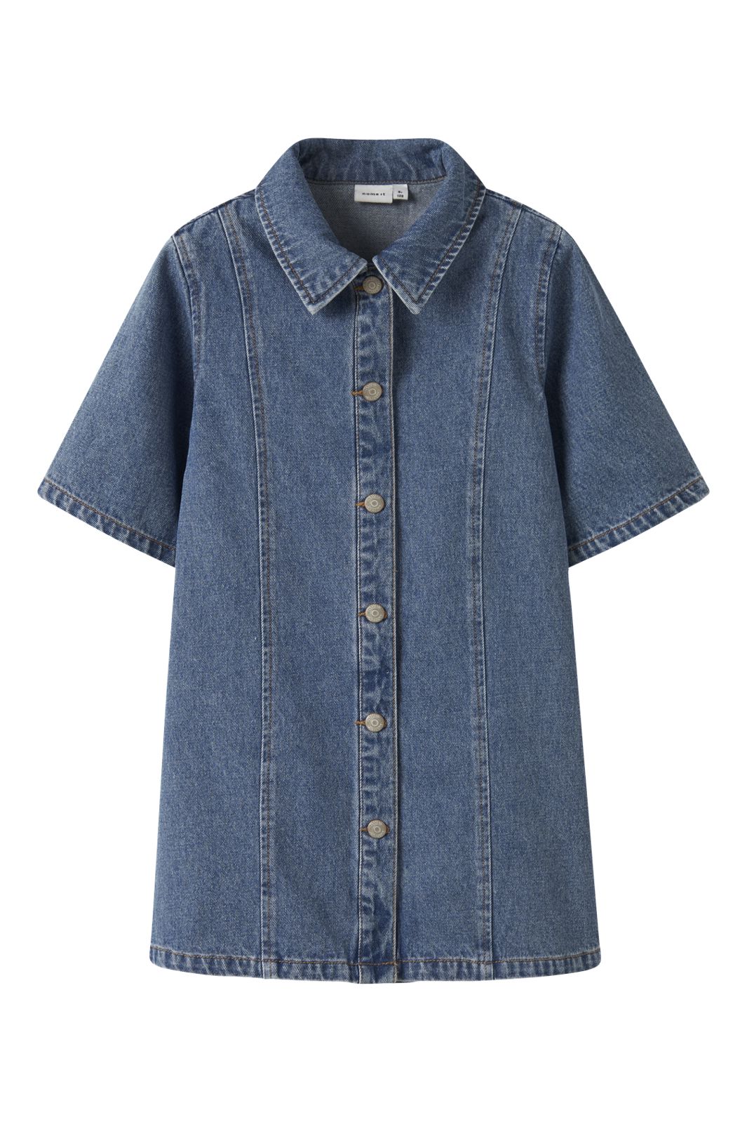 Name It - Nkfgianna 2/4 Dress 2221-Iz D - 4930417 Medium Blue Denim