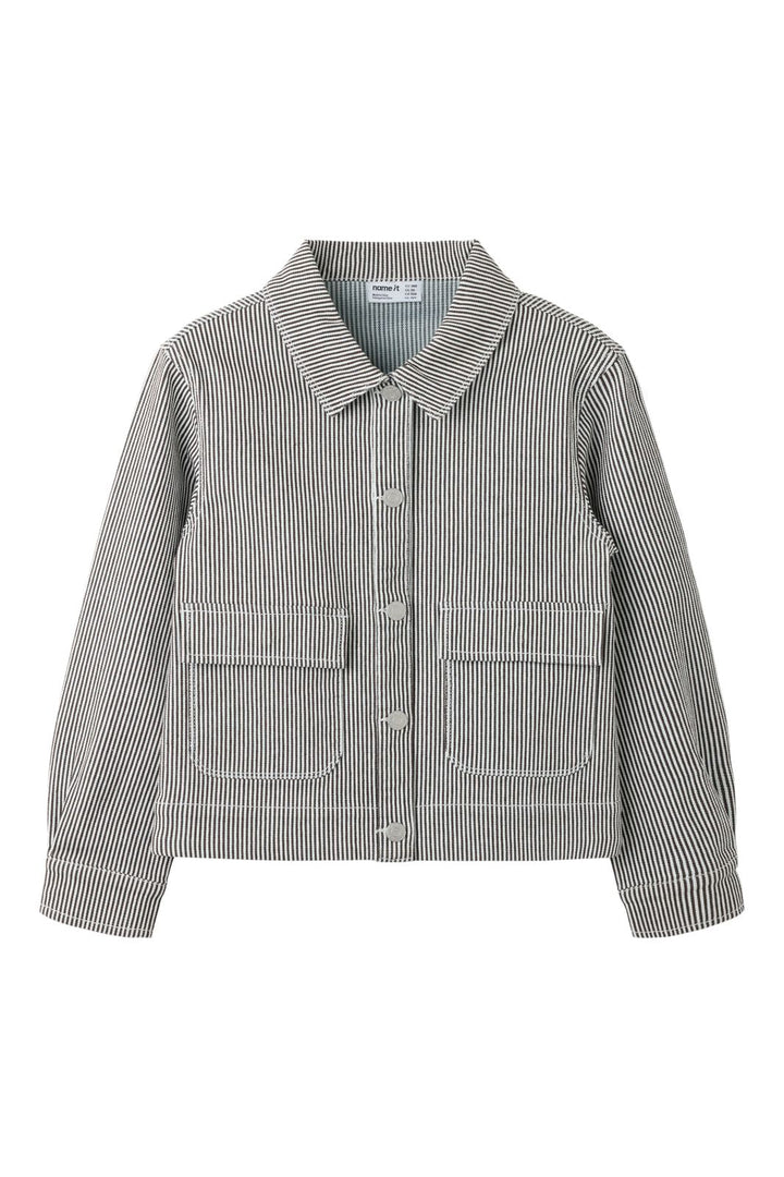 Name It - Nkfnola Stripe Jacket 2299-Yf - 5142209 White Delicioso