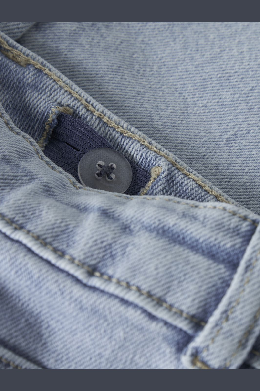 Name It - Nkfrose Wide Emb Jeans 2010-Fr - 4891113 Light Blue Denim Flower Embroidery