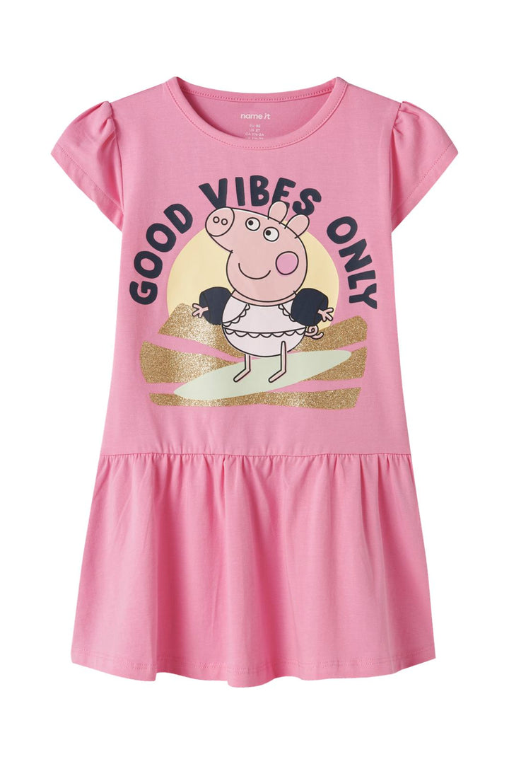 Name It - Nmfarina Peppa Ss Dress - 4998551 Pink Drink