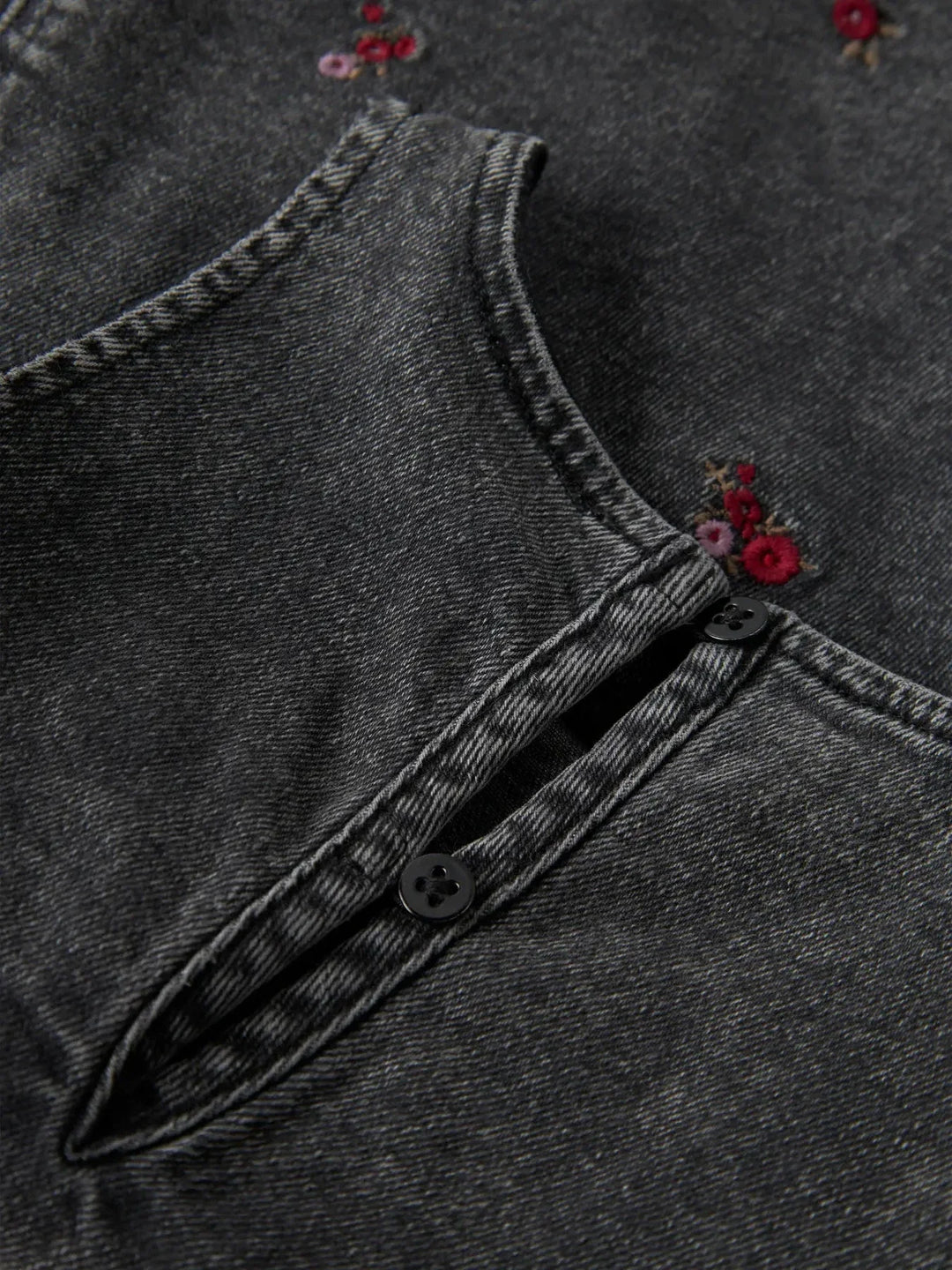 Name It - Nmfbrynn Emb Spencer 2006-Fr - 4872581 Medium Grey Denim Flower Emb Kjoler 