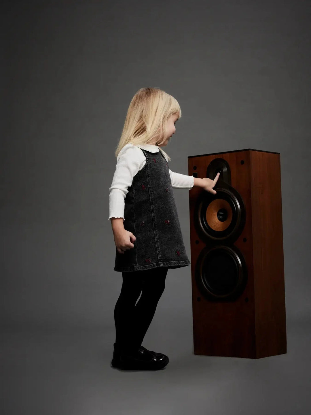 Name It - Nmfbrynn Emb Spencer 2006-Fr - 4872581 Medium Grey Denim Flower Emb Kjoler 