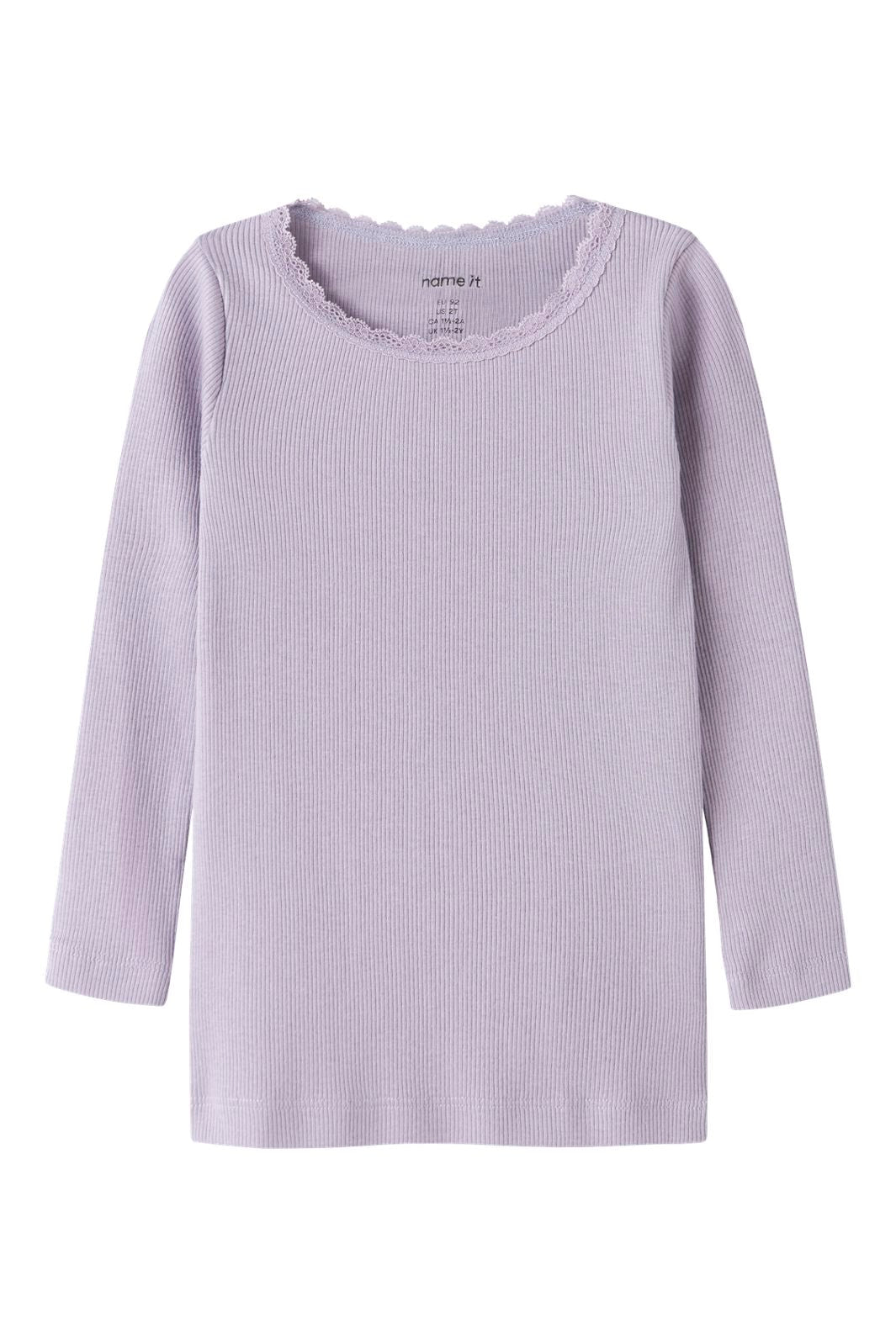 Name It - Nmfkab Ls Top - 4976206 Lavender Gray