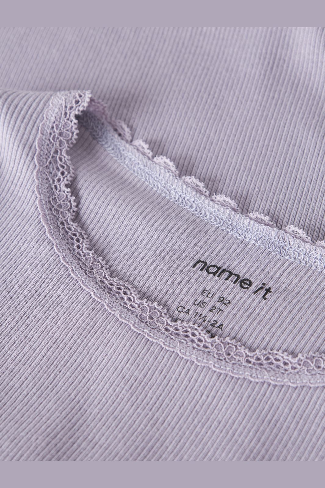Name It - Nmfkab Ls Top - 4976206 Lavender Gray
