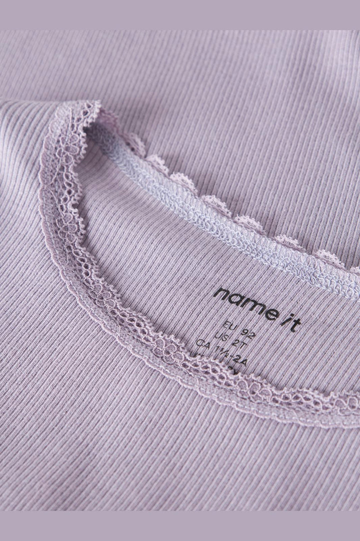Name It - Nmfkab Ls Top - 4976206 Lavender Gray
