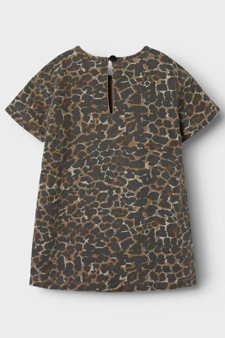 Name It - Nmfleo Twill Dress 4002-Td T - 4843204 Affogat Leo Washed Down