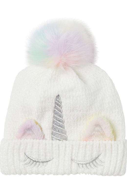 Name it - NmfMetea Knit Hat - Snow White Huer 