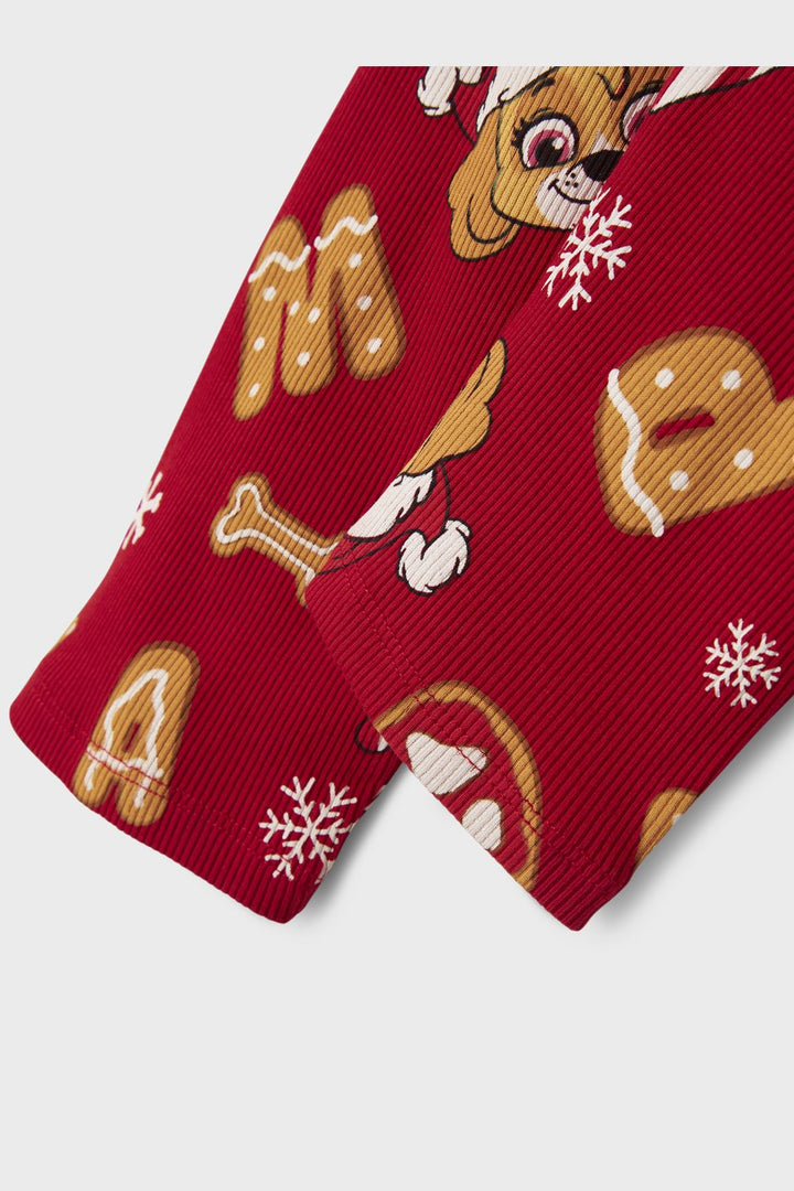 Name It - Nmfsarba Paw Ls Nightset - 4842022 Barbados Cherry