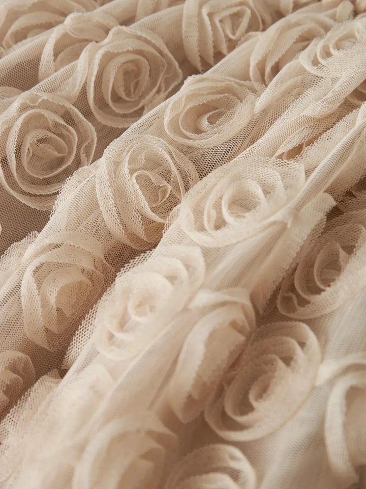 Name It - Nmfsykia Tulle Ls Dress - 4888967 Cement Kjoler 