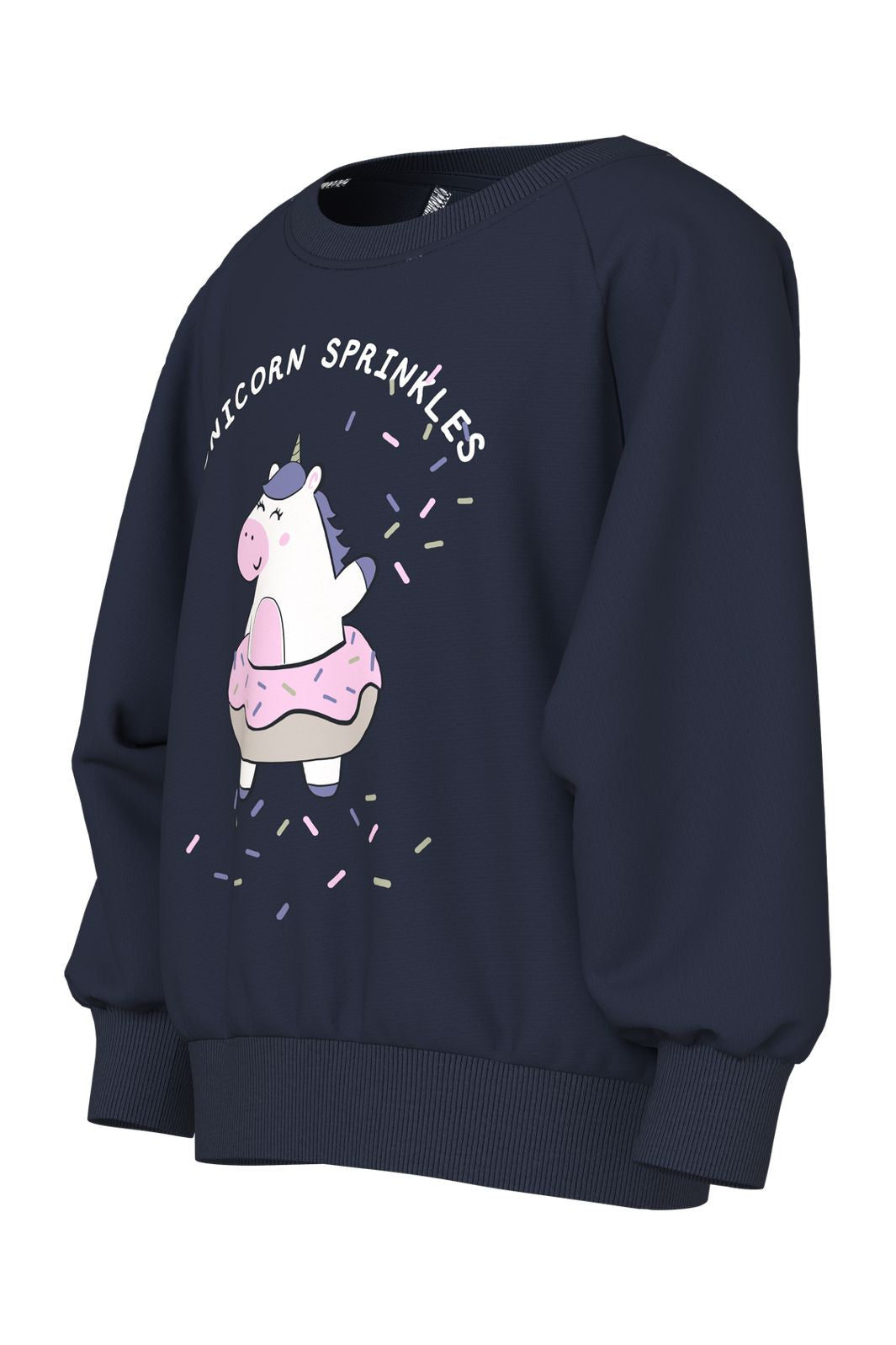 Name It - Nmfvenus Ls Nreg Sweat - 4971009 Navy Blazer Unicorn Sprinkles