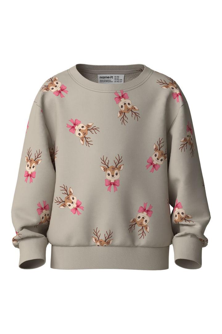 Name It - Nmfvertrud Ls Nreg Sweat - 5124024 Peyote Reindeer