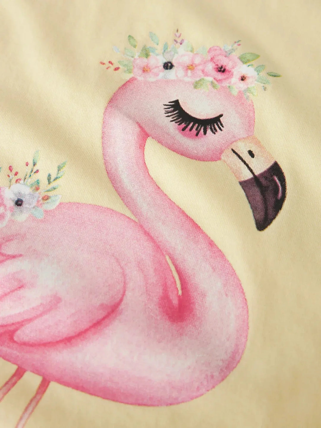 Name It - Nmfvotia Capsl Top - 5058354 Double Cream Flamingo T-shirts 