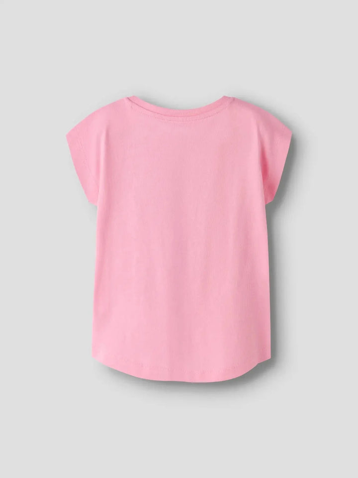 Name It - Nmfvotia Capsl Top - 5058356 Pink Drink Glitter Unicorn T-shirts 