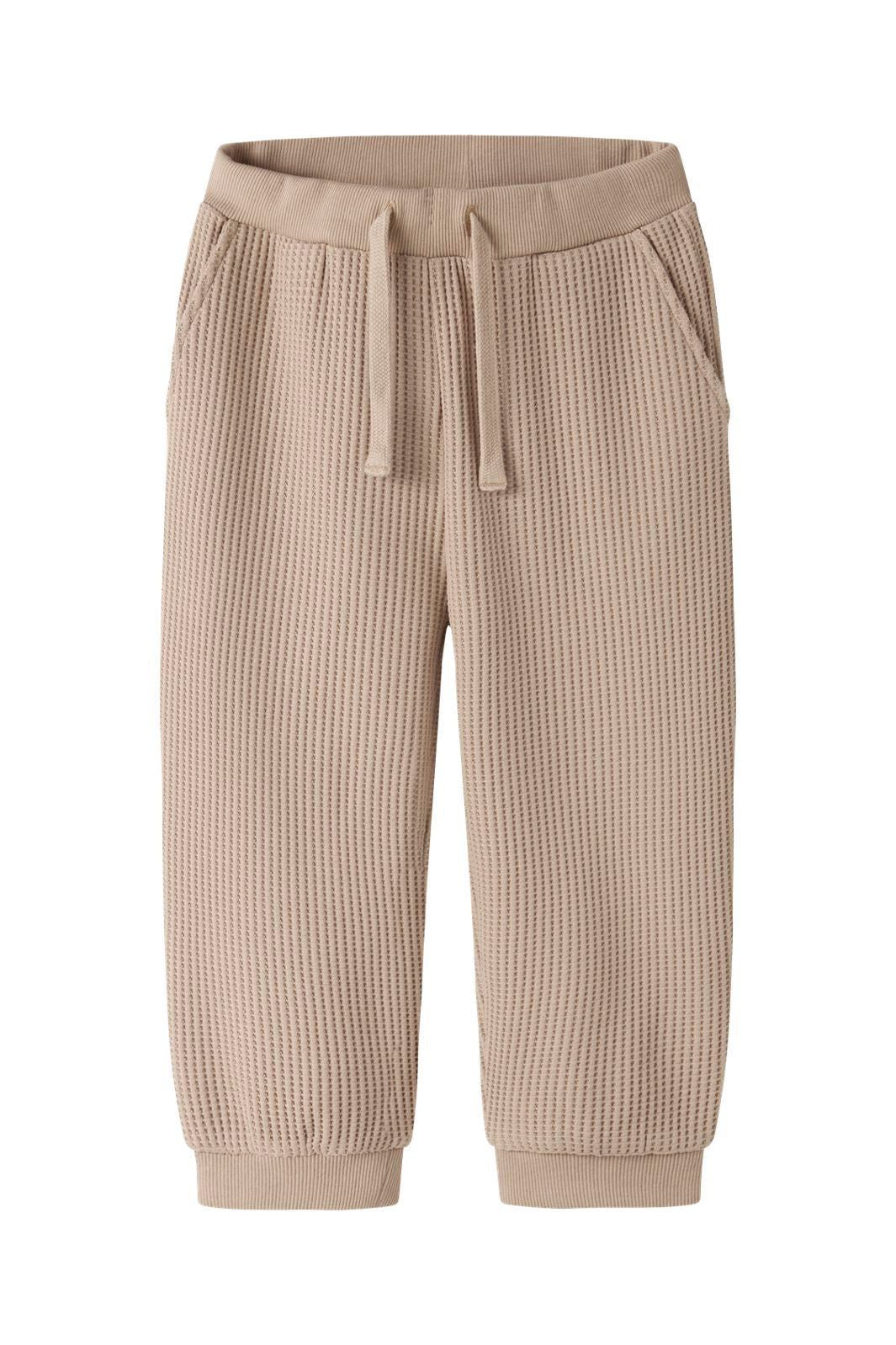 Name It - Nmmnael Nreg Waffle Pant - 5078316 Sesame