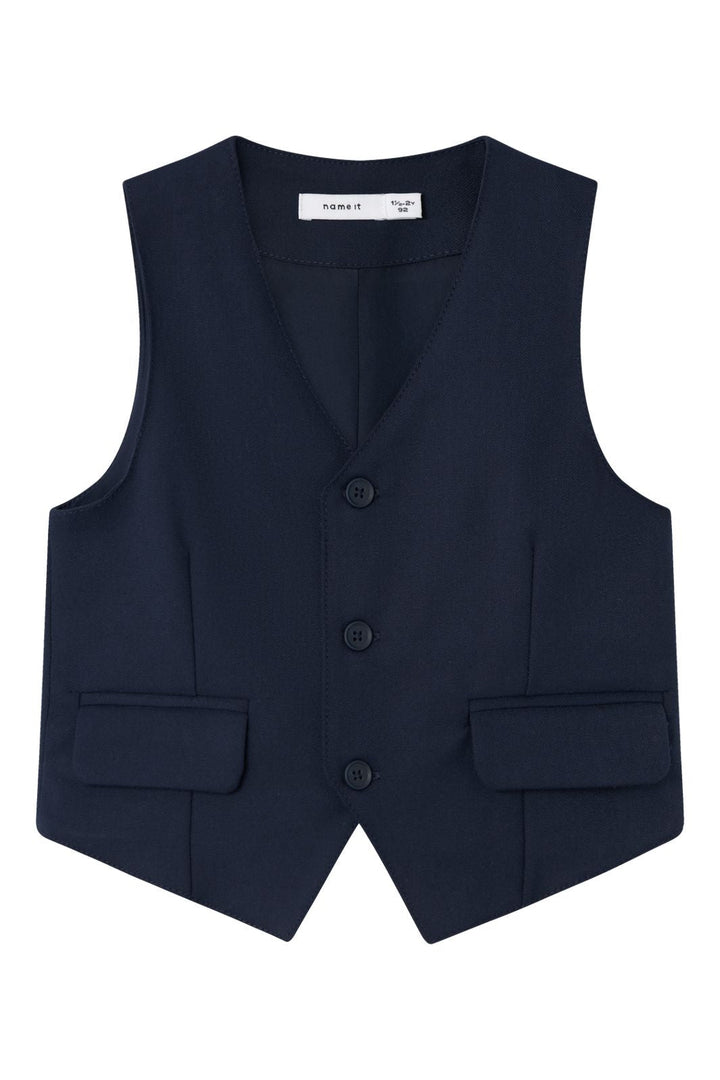 Name It - Nmmriramel Waistcoat Rr - 4360611 Dark Sapphire